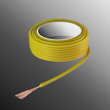HELUKABEL  Project Wire 1.1 x 0.14mm², Multi-Fiber Core, Does Not Spread Flame, Yellow, 100M