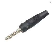 4mm Banana Plug - Male Black Max 32A