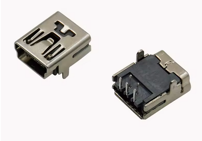 USB mini print connector Female 2 Foot 5pins