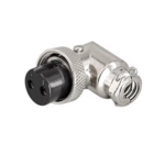 GX16-2 Connector Female 90 Degrees