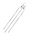 3mm Led Rond Helder Bi-Color Common Kathode Rood/Warm Wit