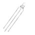 3mm Led Rond Helder Bi-Color Common Kathode Rood/Warm Wit