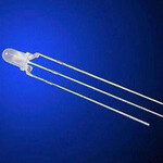 3mm Round Bi-Color LED White Diffuse Common Cathode Red/Emerald Green