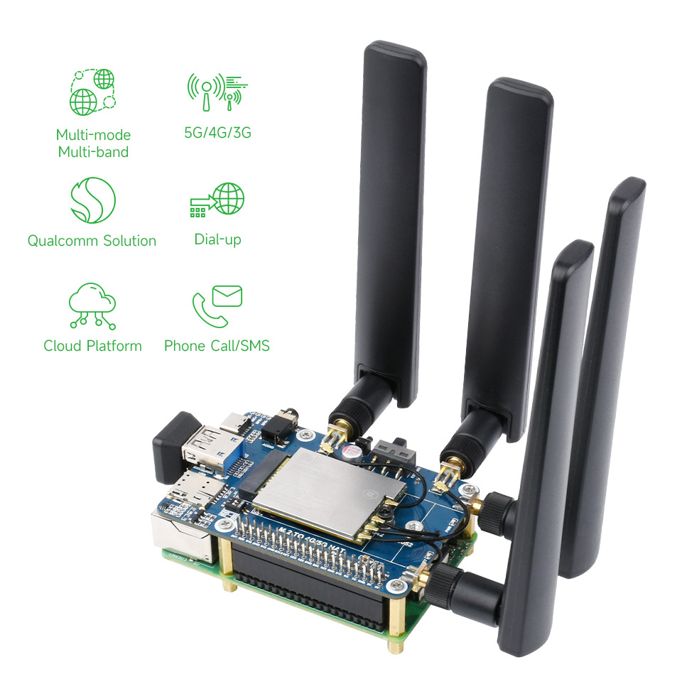 Waveshare SIM8262E-M2 5G Hat For Raspberry Pi