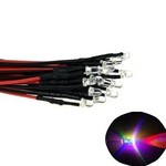 3mm Pre Wired Led RGB Knipper (flash) Fast