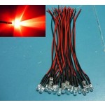 5mm Pre Wired Led Helder Rood