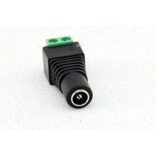 DC Power Plug Female Green 2.1 x 5.5mm