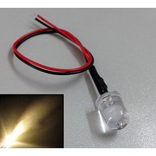 10mm Pre Wired Led Clear Warm White