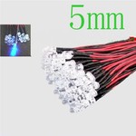 5mm Pre Wired Led Blauw Helder