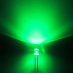 5mm Flat Top Led Helder Groen