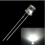 3mm Flat top Led Clear Cold White