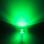 3mm Flat Top Led Helder Groen