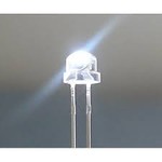 8mm Straw Hat Led Clear Cold White