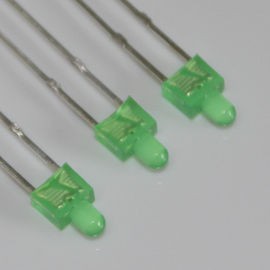 2mm round Led Diffused Green