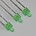 2mm ronde Led Gekleurd Diffuus Groen