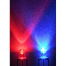 3mm Bi-Color LED Clear Red / Blue Common Anode