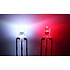 3mm Round Led Clear Bi-Color Red / White Common Cathode