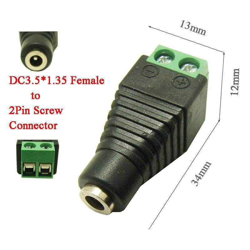 DC Power plug Female 1,35 x 3,5mm