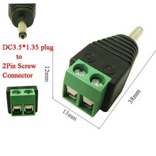 DC Power plug Male en Female 1,35 x 3,5mm