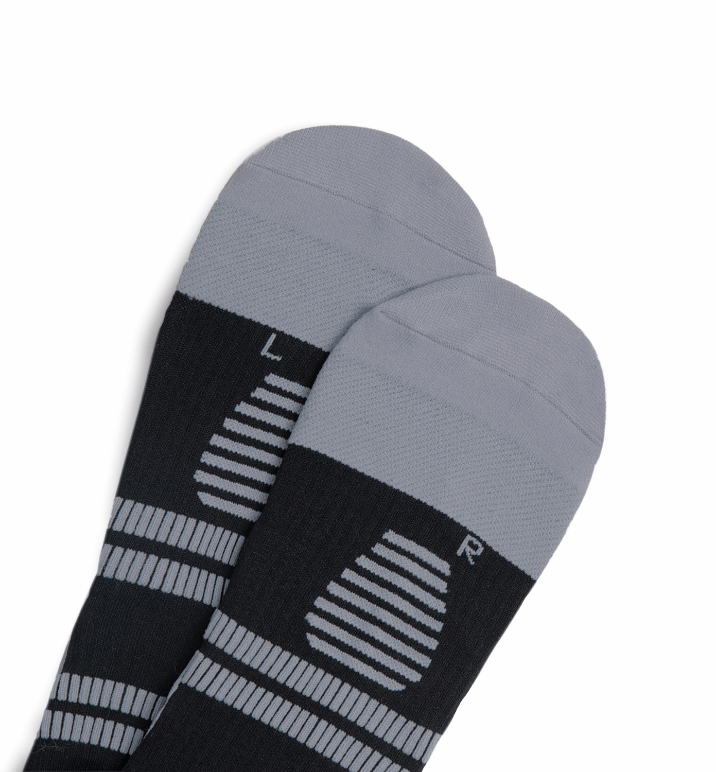 STOX Running Socks Mannen - Zwart / Grijs