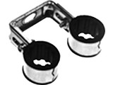 Walraven Dubbele pijpbeugel 22mm met zwart rubber 3215021
