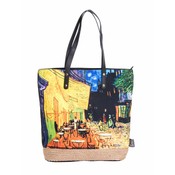 Robin Ruth Fashion Van Gogh Café Terrace Schultertasche - Große Kunsttasche