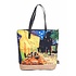 Robin Ruth Fashion Van Gogh Café Terrace Schultertasche - Große Kunsttasche