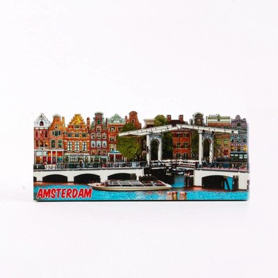 Typisch Hollands Magnet 2D Skinny bridge Amsterdam