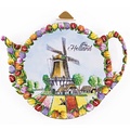 Typisch Hollands Tea bag - Saucer - Tulips - Mill
