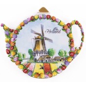 Typisch Hollands Tea bag - Saucer - Tulips - Mill