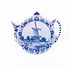 Typisch Hollands Tea bag - Saucer - Delft - Windmill
