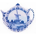 Typisch Hollands Tea bag - Saucer - Delft - Windmill