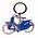 Typisch Hollands Amsterdam Keychain Bicycle - Blue