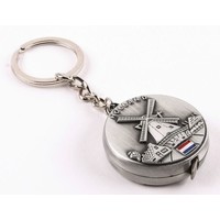 Matix Keyring with tape measure - Dutch windmill landscape