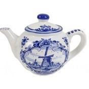 Heinen Delfts blauw Teapot - Delft blue