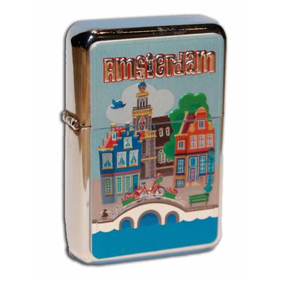 Typisch Hollands Zipper Petrol lighter - Amsterdam Village