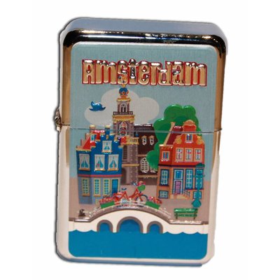 Typisch Hollands Zipper Benzine-aansteker - Amsterdam Village
