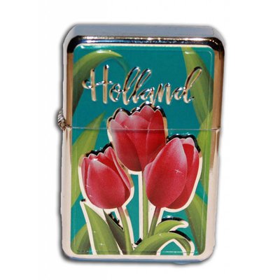 Typisch Hollands Zipper Petrol lighter Holland Tulips