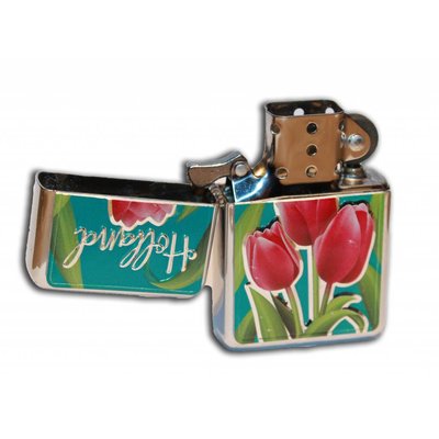 Typisch Hollands Zipper Petrol lighter Holland Tulips