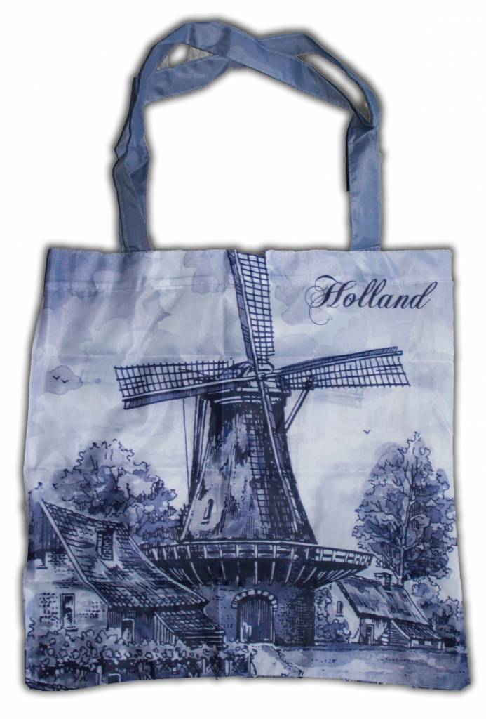 Typisch Hollands Nylon-Tasche - Faltbare -Delfts blau - Typisch Hollands  Souvenirs - Online shop
