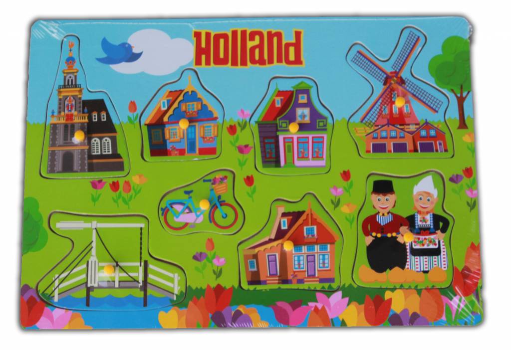 Harmonisch Springen Omzet Kinderpuzzel - Hollabd village - Typisch Hollandse afbeeldingen. - Typisch  Hollands.