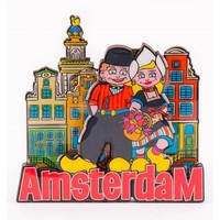 Typisch Hollands Magneet Amsterdam - Echtpaar