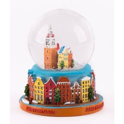 Typisch Hollands Snow shaker globe - Amsterdam 7 cm