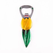 Typisch Hollands Magnet - Opener Tulip - Gelb