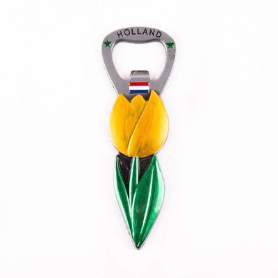 Typisch Hollands Magneet - Opener Tulp - Geel