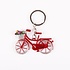 Typisch Hollands Keychain - Bicycle with Tulips - Red