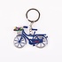 Matix Keychain - Bicycle with Tulips - Blue