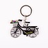 Matix Keychain - Bicycle with Tulips - Black