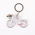 Typisch Hollands Keychain - Bicycle with Tulips - White