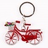 Matix Keychain - Bicycle with Tulips - Red
